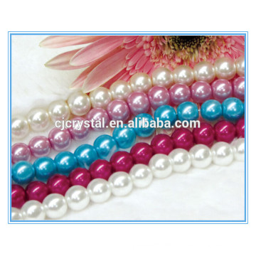 Mehrfarbige Glasstrang Perlen Perle für Halskette